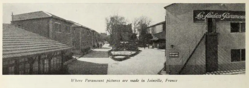 First Paramount Studio Joinville, France