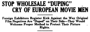 Variety headline from July 10, 1914